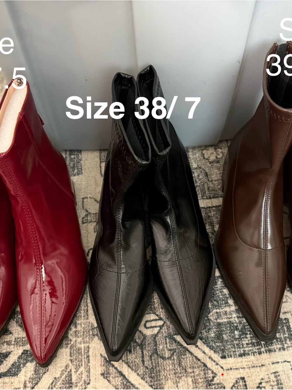 Shein Pointed Toe Ankle Boots